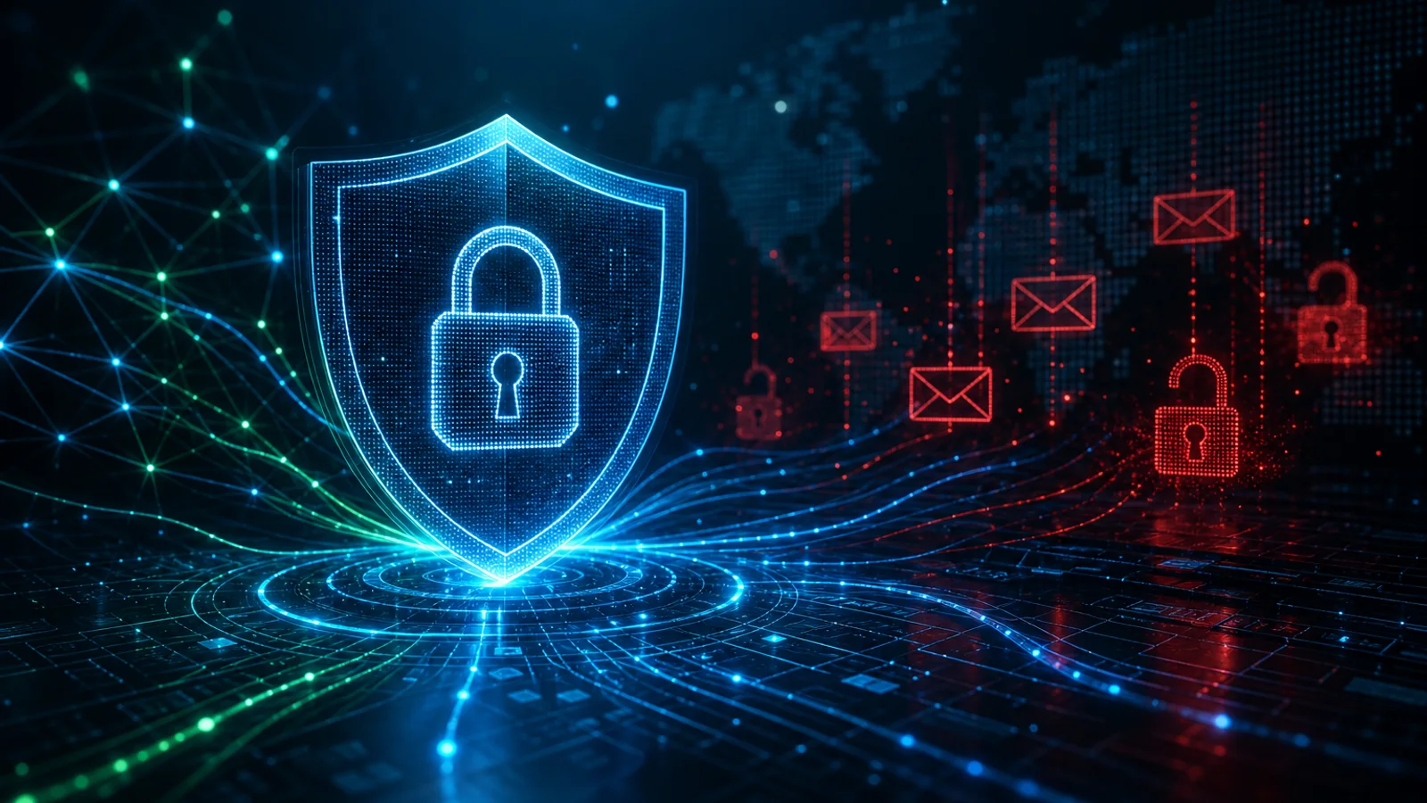 Scut digital si linii de retea pentru securitate cibernetica