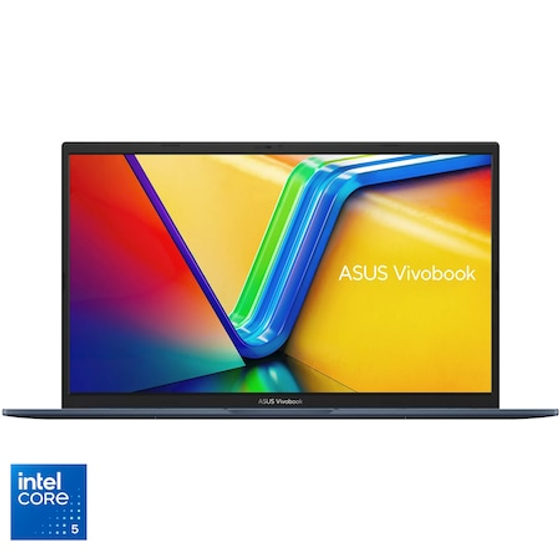 Laptop ASUS Vivobook 17 A1704VA cu procesor intel® Core™ 5 120U pana la 5.0GHz, 17.3" Full HD, IPS, 16GB DDR5 RAM, 1TB SSD, Intel® Graphics, No OS, Quiet Blue