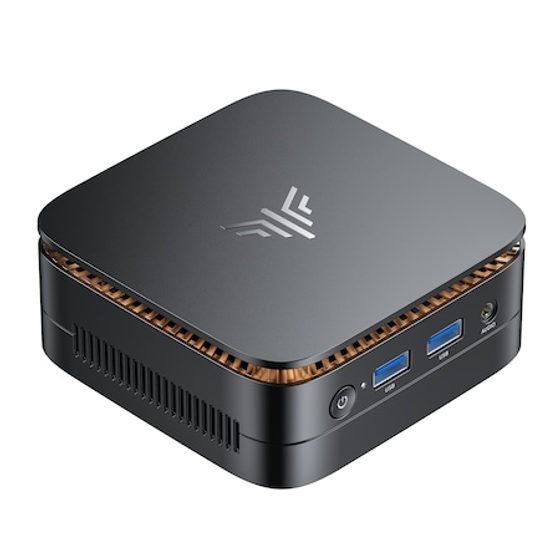 Mini PC NiPoGi P1, AMD Ryzen R2544 Processor,8GB DDR4 RAM 256GB M.2 SSD, HDMI+DP1.4 Dual 4K UHD, Gigabit Ethernet, Mini Desktop Computer