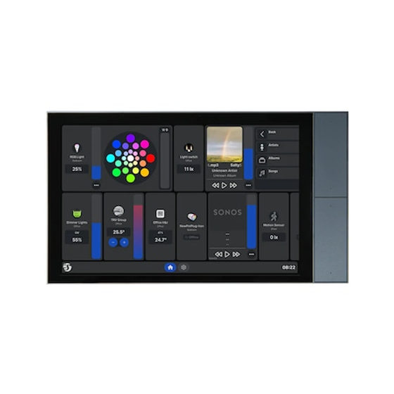 Panou tactil smart Shelly Wall Display XL Silver 10.1", 4 butoane programabile, WiFi 6, conectare wireless