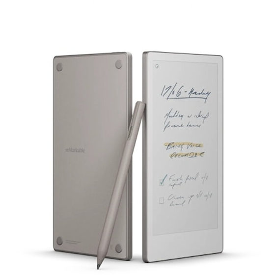 Tableta ePaper reMarkable Paper Pro Move + Marker, Display Canvas Color 7.3", Procesor Cortex-A55 1.7GHz Quad-Core, 2GB RAM, 64GB Flash, Wi-Fi, Argintiu