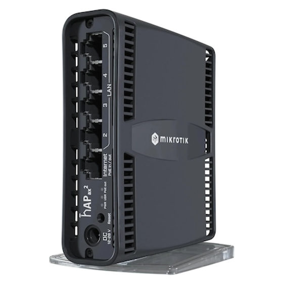 Router MikroTik hAP ax2 C52iG-5HaxD2HaxD-TC, 2.4/5GHz, Eternet LAN, Negru