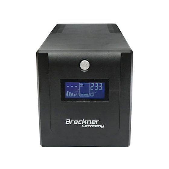 UPS 1000VA/600W cu baterii 2x7.5Ah si 4 prize shuko, LCD, USB Breckner Germany