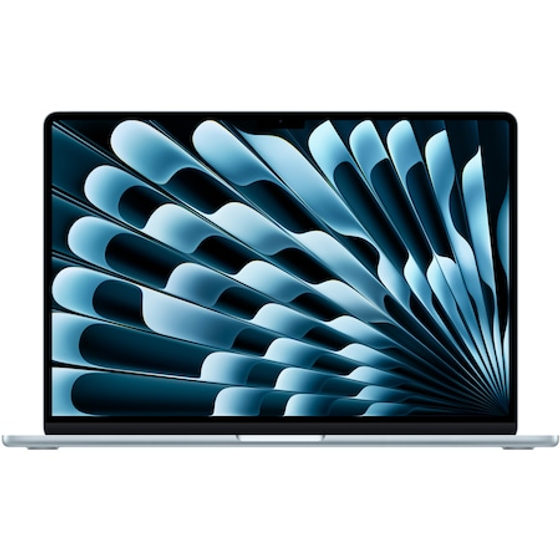 Apple MacBook Air 15'' cu procesor Apple M5, 10 nuclee CPU, 10 nuclee GPU, 16GB RAM, 512GB SSD, Sky Blue, Tastatura Internationala, Manual RO