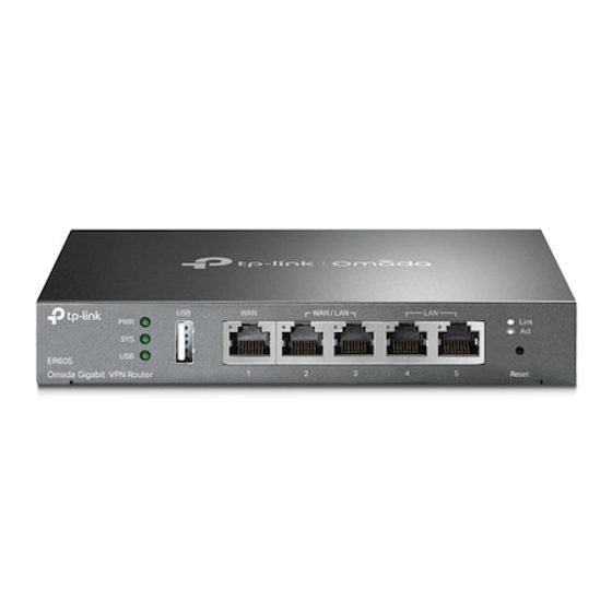 Router VPN cu fir, TP-LINK, ER605, 1xWAN(1000Mbps) + 4xLAN(1000Mbps)