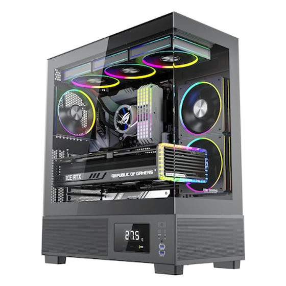 Desktop PC Gaming OptimX KIAN X2 S9500T, Intel Core i5 până la 3.70 GHz, 16GB DDR4, 512GB SSD, Radeon RX 580 8GB, Windows 11 Pro