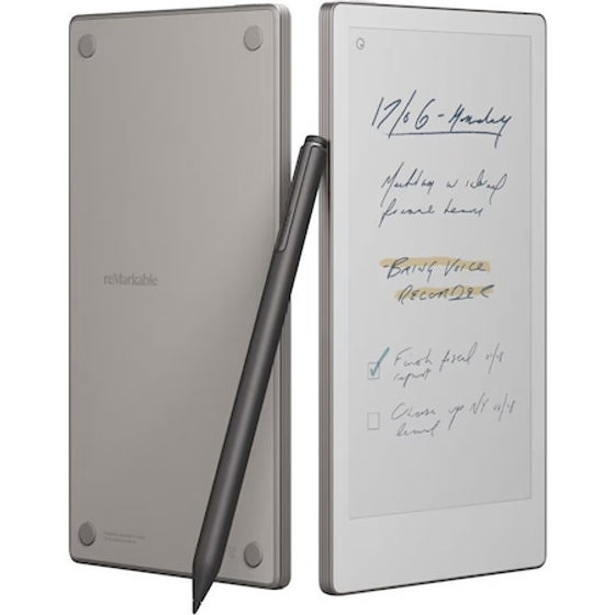 Tableta ePaper reMarkable Paper Pro Move + Marker Plus, Display Canvas Color 7.3", Procesor Cortex-A55 1.7GHz Quad-Core, 2GB RAM, 64GB Flash, Wi-Fi, Argintiu