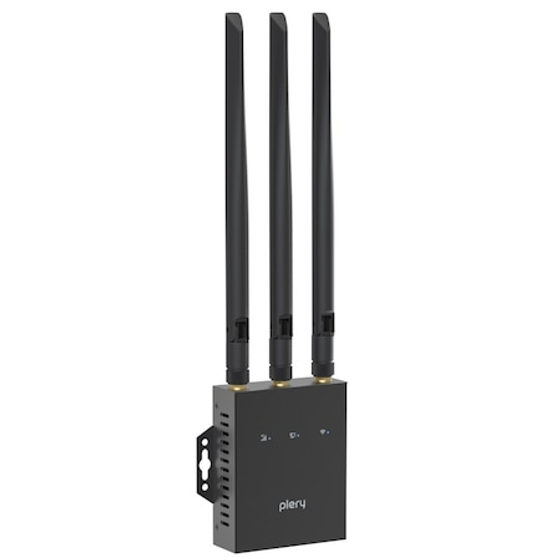 Router Wireless 4G LTE Plery WiFi6 300Mbps, 3 Antene Externe 5dBi, Negru, 1 Bucata