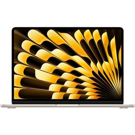 Apple MacBook Air 13'' cu procesor Apple M5, 10 nuclee CPU, 8 nuclee GPU, 16GB RAM, 512GB SSD, Starlight, Tastatura Internationala, Manual RO