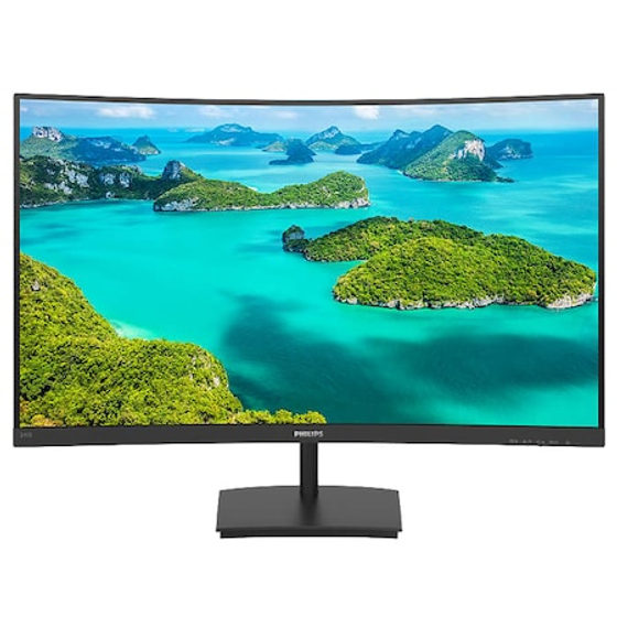 Monitor curbat LED VA Philips 23.6", Full HD, HDMI, Negru