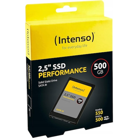 Dysk SSD Intenso 500GB 2,5" 550MB/s, roz, set