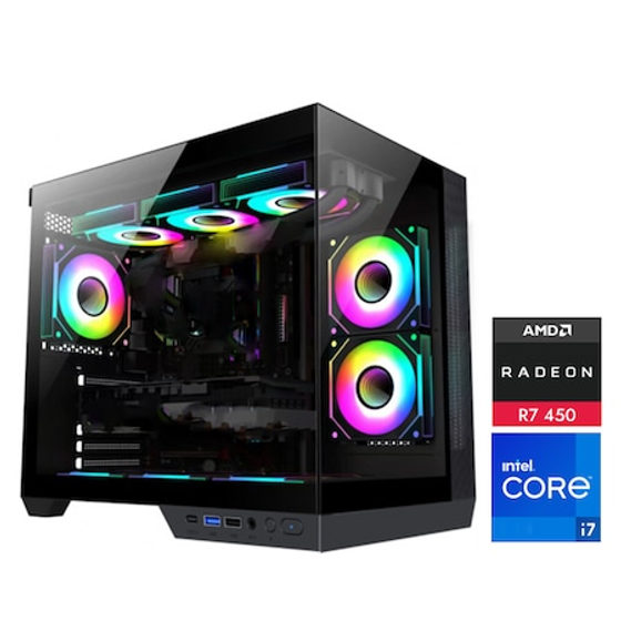 PC Gaming OK4NiTE Intel QuadCore®_v3 I7-4770 Max Turbo Frequency 3.90Ghz, 16 GB RAM, 480 GB SSD, Video Ati Radeon R7 450 DDR5 4GB RAM HDMI