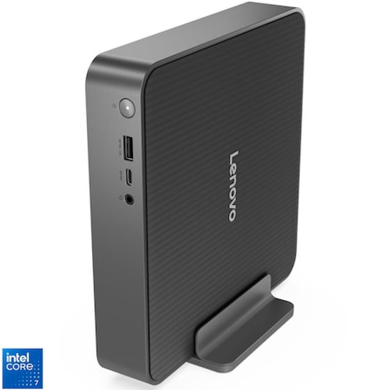 Mini PC Lenovo IdeaCentre Mini 01IRH10R cu procesor Intel® Core 7 240H pana la 5.2GHz, 16GB DDR5, 1TB SSD, Integrated Intel® Graphics, NO OS, Luna Grey