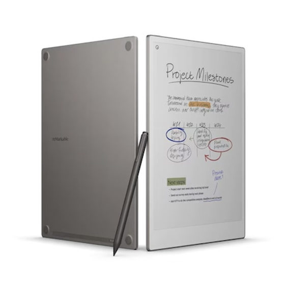 Tableta ePaper reMarkable Paper Pro cu Stylus Marker Plus, Display Canvas Color 11.8", Procesor Cortex-A53 1.8GHz Quad-Core, 2GB RAM, 64GB Flash, Wi-Fi, Argintiu
