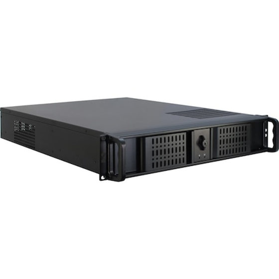Carcasa server Rack, Inter-tech, Otel, Negru, 2U