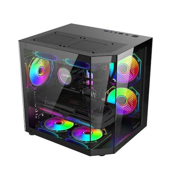 Sistem Desktop Pc Gaming Alma Intel Core I5 14400F pana la 4.7Ghz, 16GB RAM DDR4, 512GB SSD, Placa Video RTX 3050 6GB, GDDR6, Wi-Fi 6, Windows 11 Home