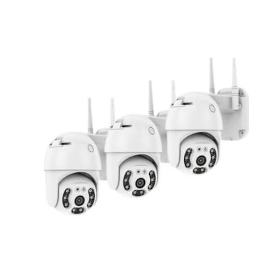Set 3 camere supraveghere cu aplicatie pe telefon, Full HD, vedere color, Night Vision senzor de miscare