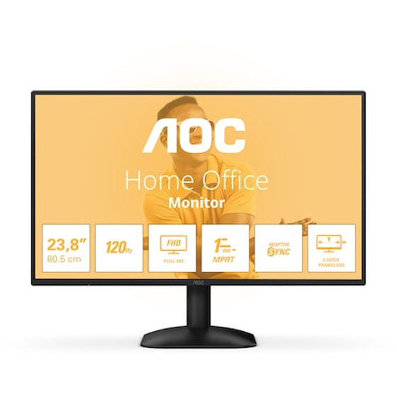 Monitor AOC 23.8" IPS FHD, 120Hz 4ms (1ms MPRT) FlickerFree VGA HDMI