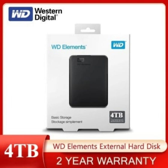 Disc dur extern Western Digital WD Elements 4T, 2 "5", USB 3.0, portabil