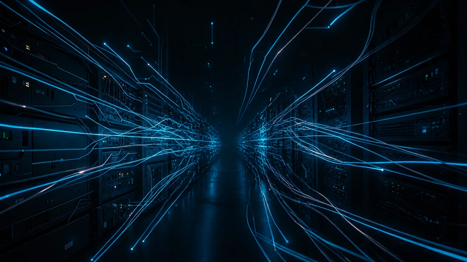 Infrastructură digitală modernă conectată prin fibre optice