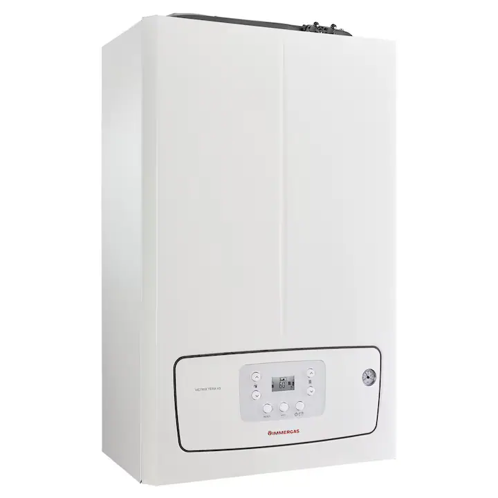Centrala murala in condensatie IMMERGAS VICTRIX TERA 35/38 kW V3 2026, cu schimbator din INOX - incalzire si ACM - 18,6 L/min (inclusiv kit de evacuare - 3.036305)