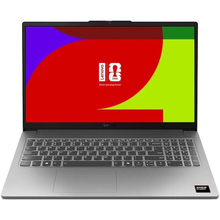 Laptop Gaming Lenovo LOQ Essential 15ARP10E cu procesor AMD Ryzen™ 7 170 pana la 4.75GHz, 15.6" Full HD, IPS, 144Hz, 16GB DDR5 RAM, 512GB SSD, NVIDIA GeForce RTX™ 3050 6GB GDDR6, No OS, Luna Grey, 3Y Courier