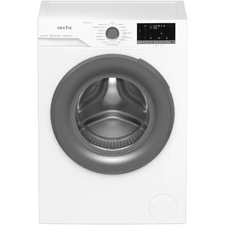 Masina de spalat rufe Arctic APLM2WFSU28411W, 8 Kg, 1400 RPM, Motor Silent Inverter, Drum Clean+Steam, Child Lock, Anticrease, Digital Display, Add-In, Clasa A, Alb