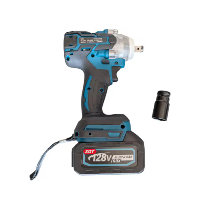 Trusă scule electrice German Meister, 5 unelte, autofiletantă și rotopercutor, 128V, 2 acumulatori