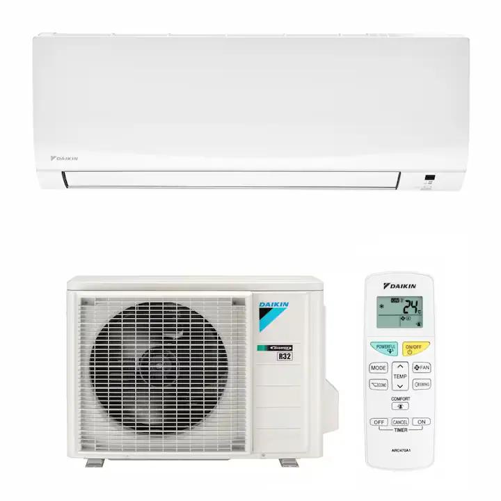 Aparat de aer conditionat Daikin Sensira Bluevolution FTXF35E-RXF35F Inverter 12000 BTU, Clasa A++, Dezumidificare, Baleiere verticala