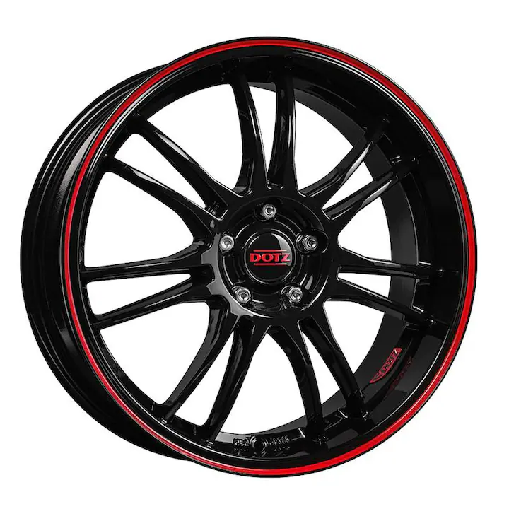 Janta aliaj DOTZ Shift pinstripe red Black/pinstripe red 8 x 18 5/112 ET48