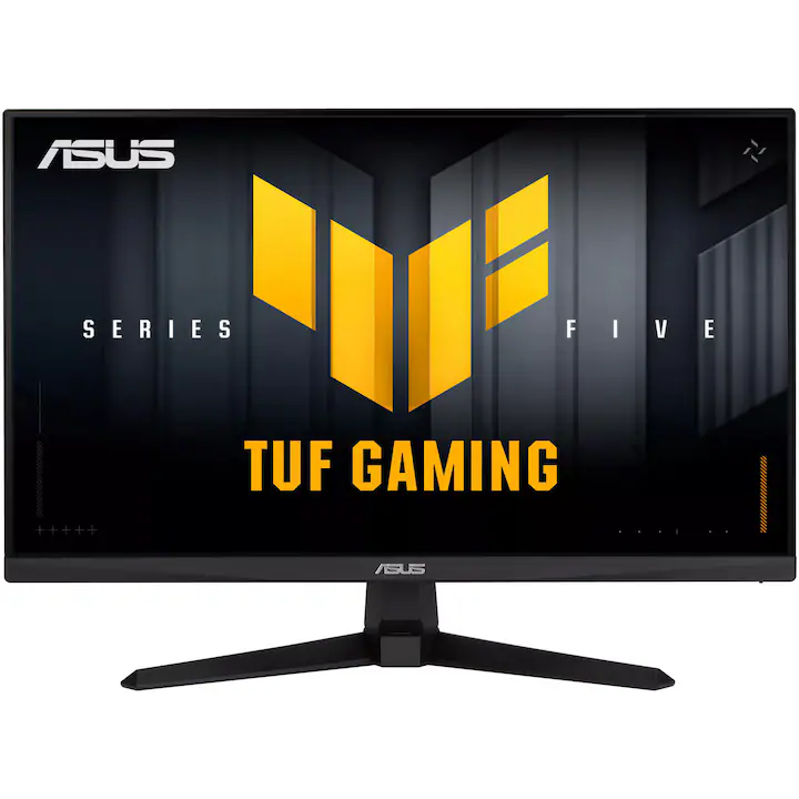 Monitor ASUS TUF Gaming Series 5 VG259Q5A, 24.5", FHD (1920x1080), Fast IPS, 200Hz, 1ms GtG, 0.3ms (min), ELMB, FreeSync Premium, Low Blue Light, TraceFree Tech, Adaptive-Sync, DisplayWidget Center, difuzoare 2Wx2, HDMI 2.0, DP 1.4, VESA 100x100mm, Negru