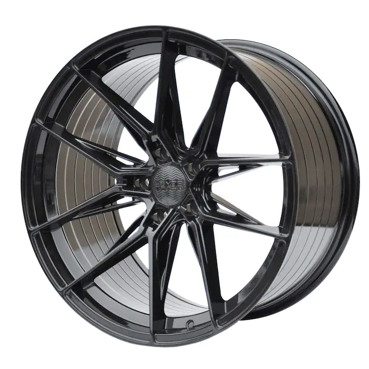 Set 4 jante aliaj Haxer, HX036, 17x8 inch, 5x114.3, ET38, BP - black perl
