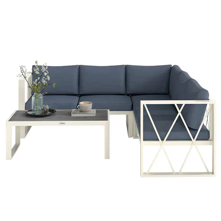 Set mobilier gradina, Outsunny, 121x61x62 cm, 61x61x62 cm, 95x49x35 cm