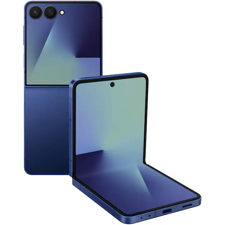 Telefon mobil Samsung Galaxy Z Flip7, 12GB RAM, 256GB, 5G, Blue Shadow