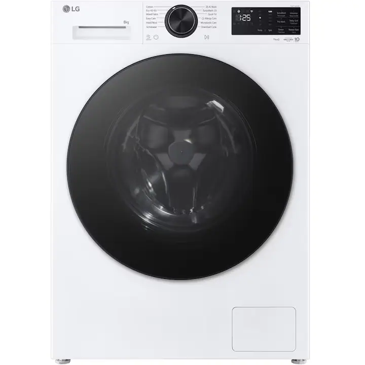 Masina spalat LG F2X50S8TLB, DIRECT DRIVE, 8 kg, 1200 rpm, 12 programe),TurboWash, SLIM, Alb, cls A