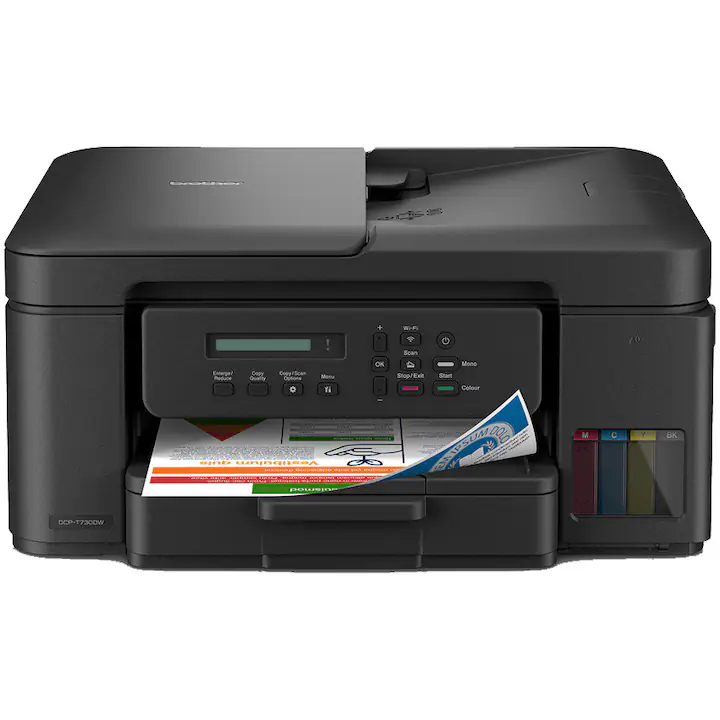 Multifunctional inkjet color CISS Brother DCP-T730DW, A4, Duplex, ADF, Wireless, 27 ppm