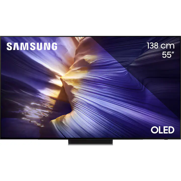 Televizor SAMSUNG OLED 55S90F, 138 cm, Smart, 4K Ultra HD, 100 Hz, Clasa G