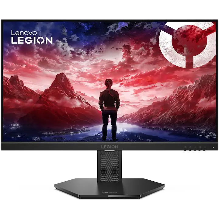 Monitor Gaming Lenovo Legion LED 24-10, 23.8'', Full HD, IPS, 0.5ms (MPRT), 240Hz, HDR, AMD FreeSync™ Premium, TÜV Low Blue Light, VESA Adaptive Sync, 2x HDMI® 2.1 TMDS, 1x DP 1.4 (HBR3), pivot, Raven Black