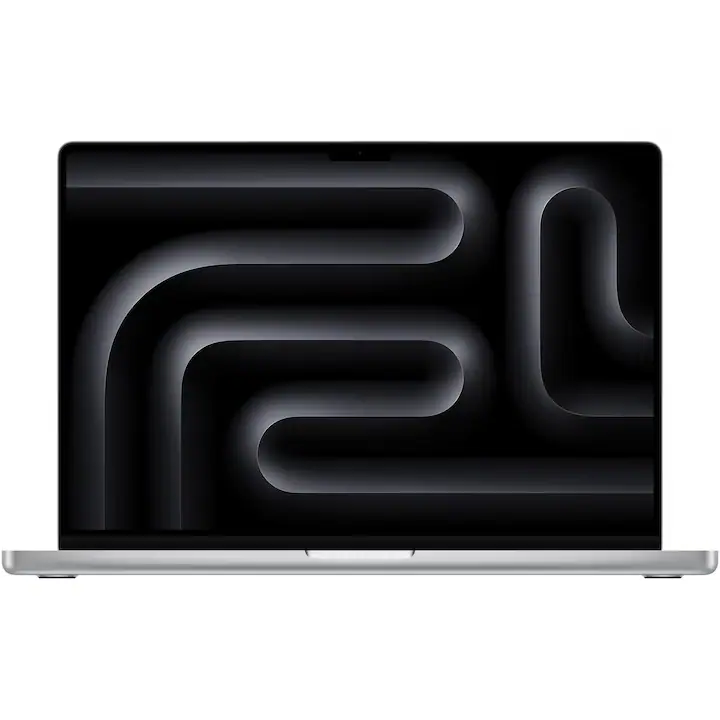Apple MacBook Pro 16'' cu procesor Apple M5 Pro, 18 nuclee CPU, 20 nuclee GPU, 24GB RAM, 1TB SSD, Silver, Tastatura Internationala, Manual RO