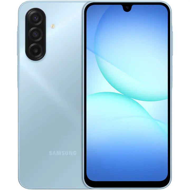 Telefon mobil Samsung Galaxy A17, Dual SIM, 8GB RAM, 256GB, 4G, Light Blue
