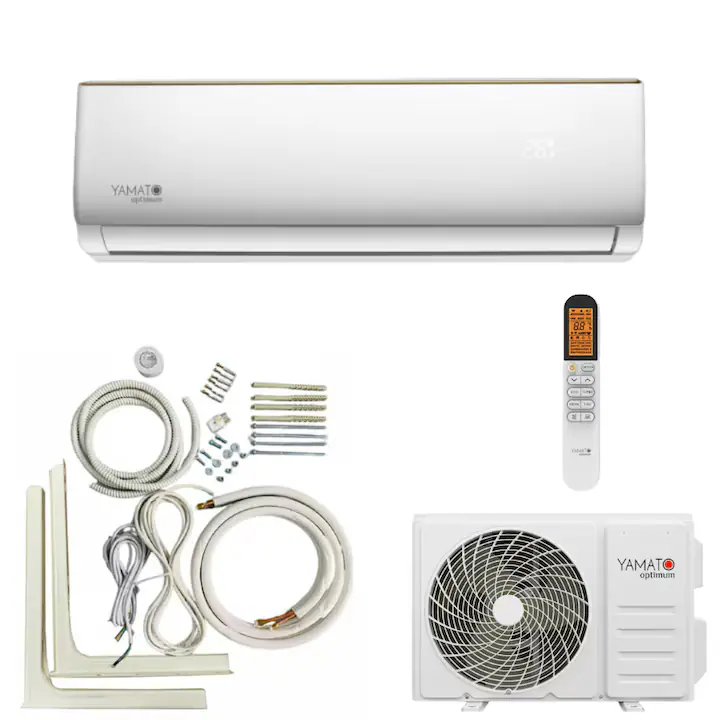 Aparat de aer conditionat Yamato Optimum YW12T2n 12000 BTU, model 2025, inverter, WIFI, alb + kit complet montaj 3m