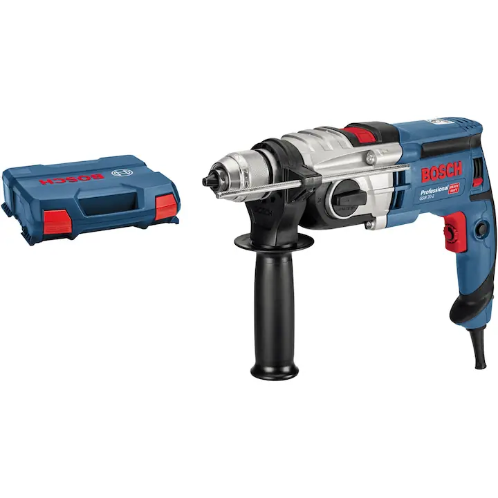 Masina de gaurit si insurubat (bormasina) cu percutie Bosch Professional GSB 20-2, 430 W, 230 V, 15.5/36 Nm, 40 mm diametru gaurire maxim