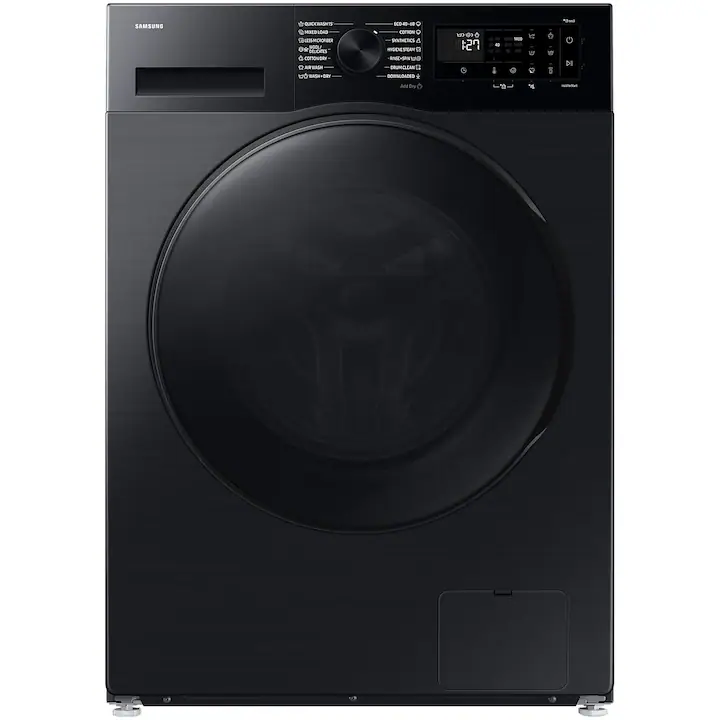 Masina de spalat rufe cu uscator Samsung WD90DG5B15BBLE, Spalare 9 kg, Uscare 6 kg, 1400 RPM, Clasa D, AI Ecobubble, WiFi, Negru