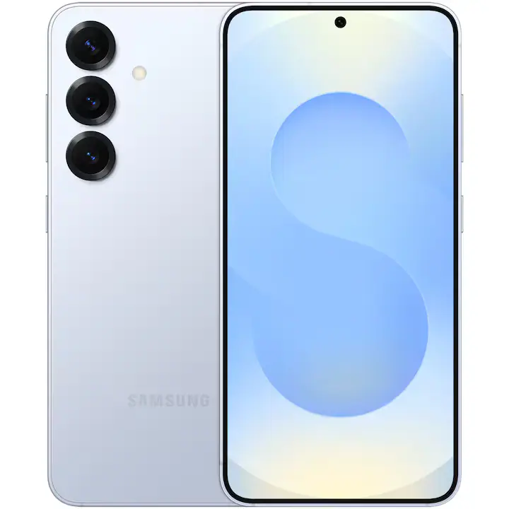 Telefon mobil Samsung Galaxy S25, Dual SIM, 12GB RAM, 256GB, 5G, Icyblue