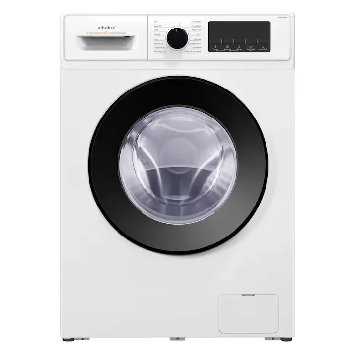 Masina de spalat rufe Albalux AXWGI1492, 9 kg, Display led, 16 programe, 1400 rotatii, Clasa energetica A-10%, Adaugare rufe, Blocare acces copii, Alb