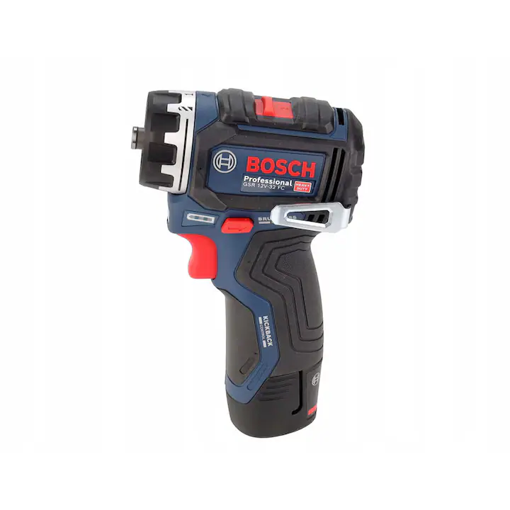 Masina de gaurit si insurubat Bosch GSR 12V-32, motor fara perii, sistem FlexiClick, set cu 2 manere