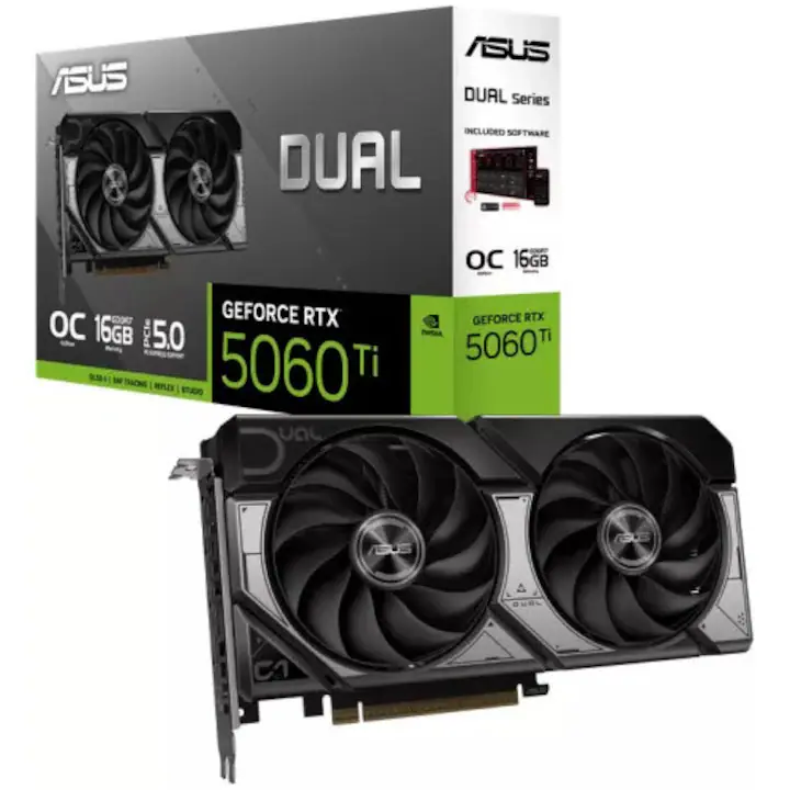 Asus GeForce RTX 5060 Ti 16GB GDDR7 128 bit Dual OC DLSS 4