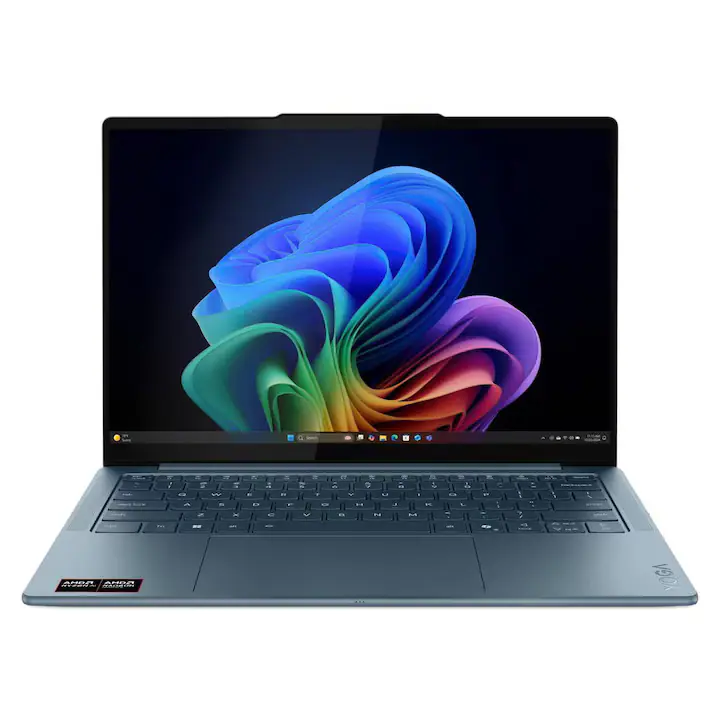 Laptop Lenovo Yoga Slim 7 14AKP10 WUXGA OLED 14 inch AMD Ryzen AI 5 340 16GB 512GB SSD Windows 11 Home Tidal Teal