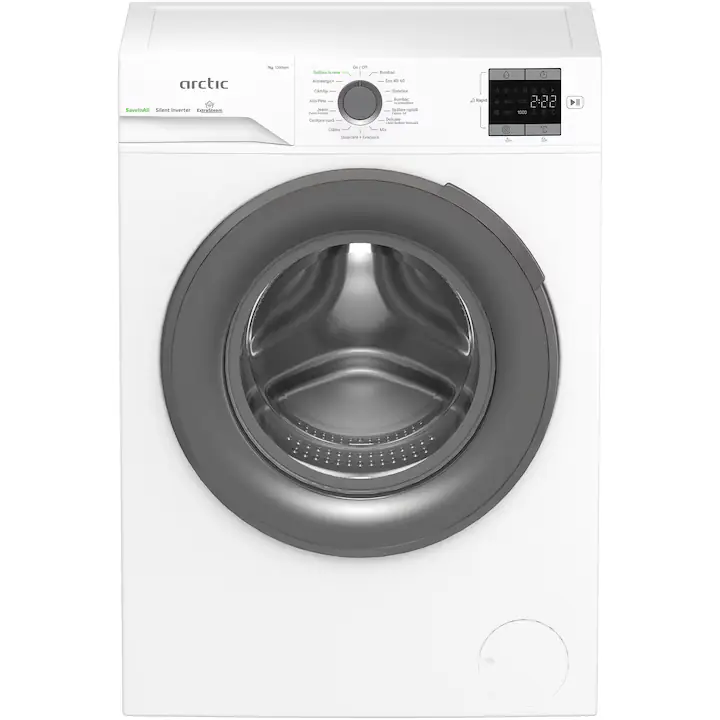 Masina de spalat rufe Arctic APLM1WFSU17210WG, 7 Kg, 1200 RPM, Motor Silent Inverter, ExtraSteam, Drum Clean+Steam, Child Lock, Anticrease, Digital Display, Add-In, Clasa A, Alb