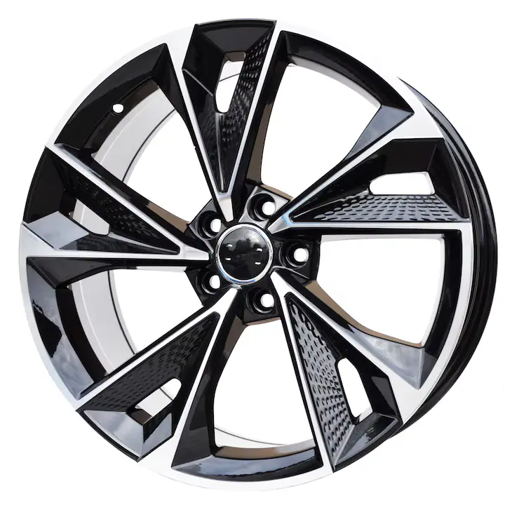 Set 4 jante aliaj PDW, 1566, 16x7 inch, 5x112, ET35, MBPC - machined black